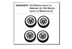 Carson Dirt Warrior Sport 2.0 Räderset (4)