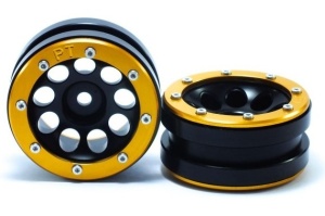 Metsafil Beadlock Wheels PT- Ecohole Black/Gold 1.9 (2 Stk)