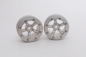Metsafil Beadlock Wheels PT-Safari Silber/Silber 1.9 (2 Stk)