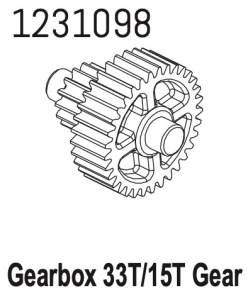 Absima Metallgetriebe 33T/15T-M0.6 CR4.4