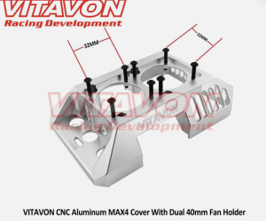 Vitavon Max4 Reglergehäuse mitLüfterhalter Hobbywing Max4