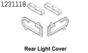 Absima Heckleuchten Halterungsset CR4.4