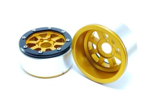 Metsafil Beadlock Wheels HAMMER gold/schwarz 1.9 (2) ohne