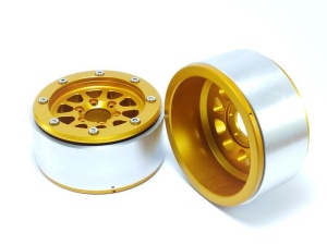 Metsafil Beadlock Wheels GEAR gold/gold 1.9 (2) ohne Radnabe