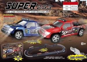 Joysway Super 253 1/43 USB Power Slot Car Racing Set