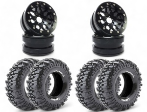 Metsafil Beadlock Wheels PT-MESH black/black 2.2 4Stk. ohne