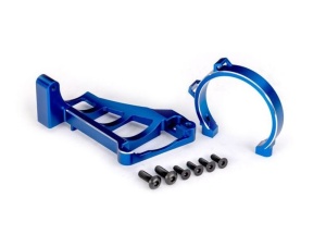 Traxxas Motorhalter blau Alu für TRX3483 TRAXXAS Maxx Slash