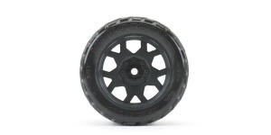 JETKO EX Tyre King Cobra Belted XMT Black Wheel