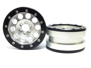 Metsafil Beadlock Wheels PT-REVOLVER silber/black 2.2 (2)
