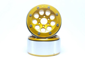 Metsafil Beadlock Wheels GUN gold/gold 1.9 (2) ohne Radnabe