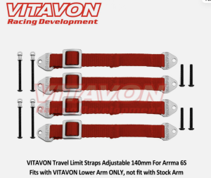 Vitavon Ausfederbegrenzer Set rot Arrma 6s