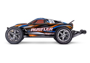 Traxxas Rustler 1/10 2WD Stadium-Truck orange RTR BL-2S