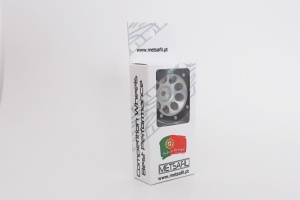 Metsafil Beadlock Wheels PT- Ecohole Silber/Schwarz 1.9