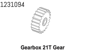 Absima Metallgetriebe 21T-M1.0 (flache Bohrung) CR4.4