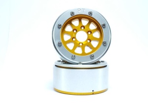 Metsafil Beadlock Wheels GEAR gold/silber 1.9 (2) ohne