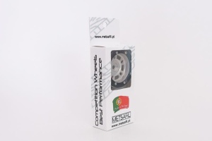 Metsafil Beadlock Wheels PT-Distraktor Silber/Schwarz 1,9